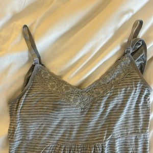 Nursing gap nightgown